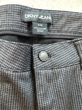 DKNY JEANS Gray Houndstooth Pants Size S